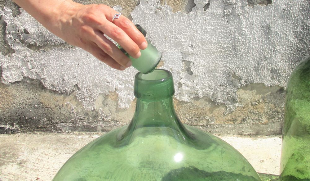 Garrafões antigos em vidro séc. XIX/XX