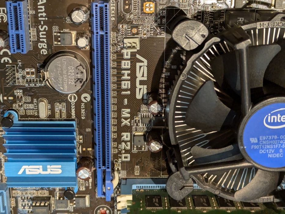 Комплект пк LGA 1155 asus p8h61-mx, Intel i5 2400, 8gb ddr3.