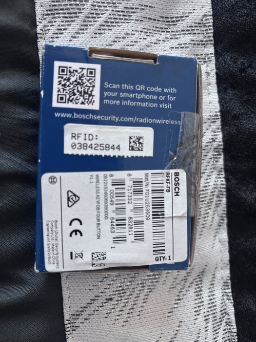 Comando Bosch RADION FB – Wireless 4 Botões Alarme