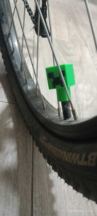 Tampas de Válvula "Creeper" Minecraft | Pipo para Bicicleta, Mota e Carro | Edição Especial