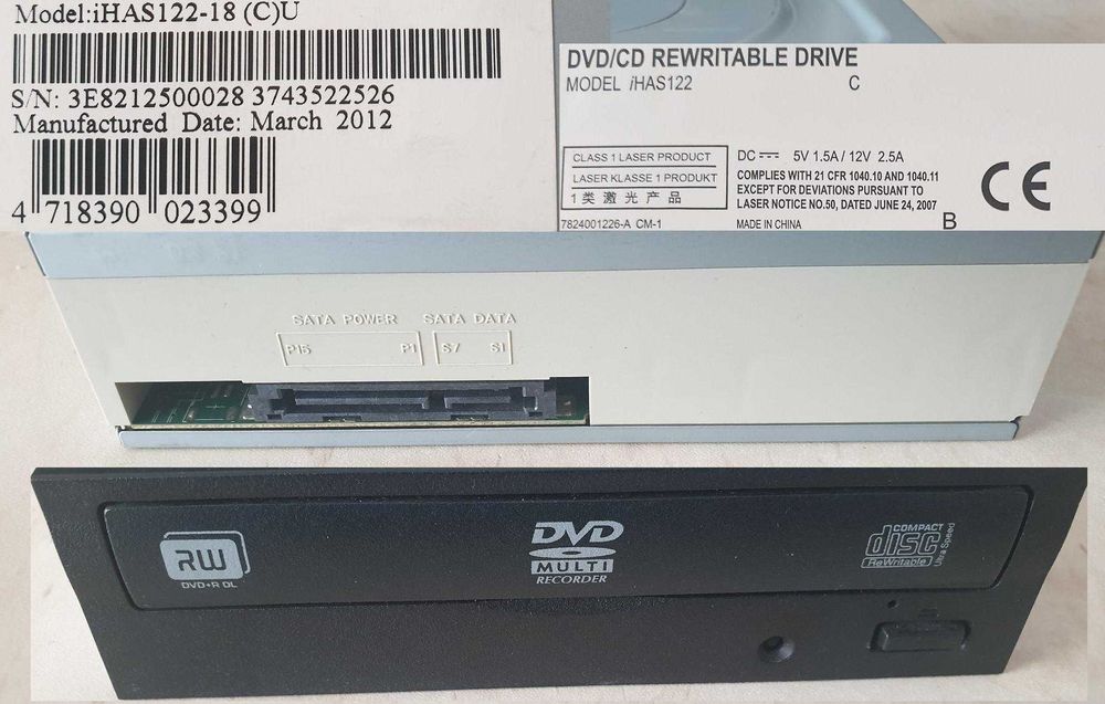 привод DVD-RW sata/ide