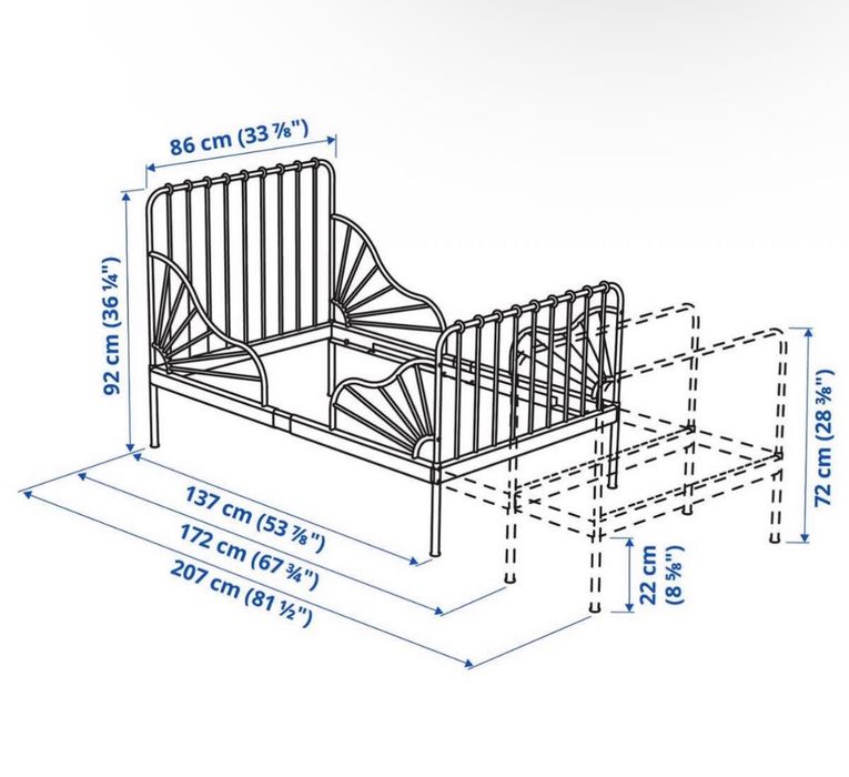 Sprzedam łóżko Minnen Ikea ODBIÓR OSOBISTY