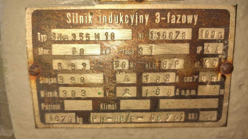 Silnik elektryczny pierścieniowy 90, 110, 120, 132, 160, 200kW Sue Sud