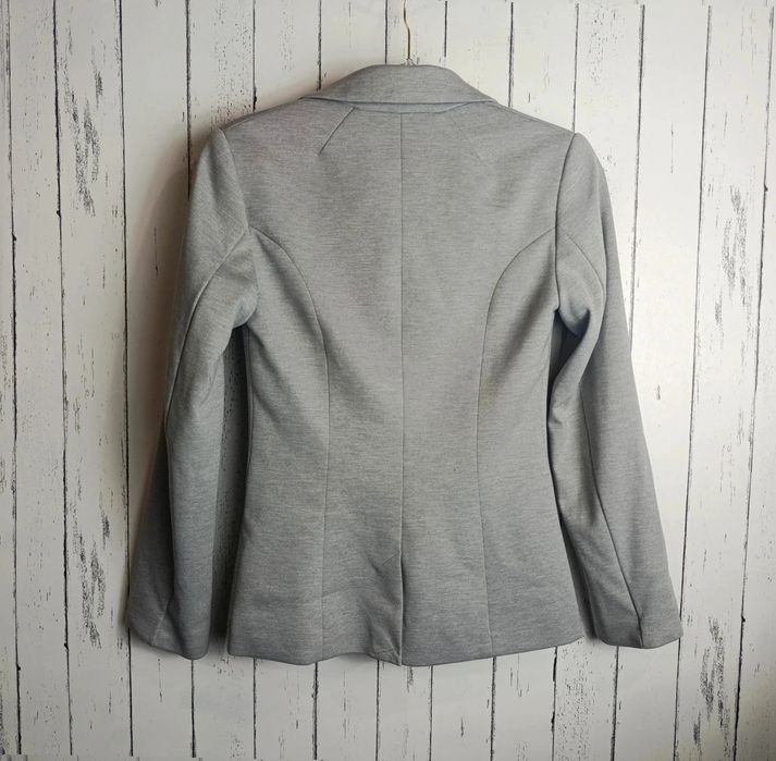 H&M damska marynarka szara XS 34 bardzo dobry stan klasyczna elegancka