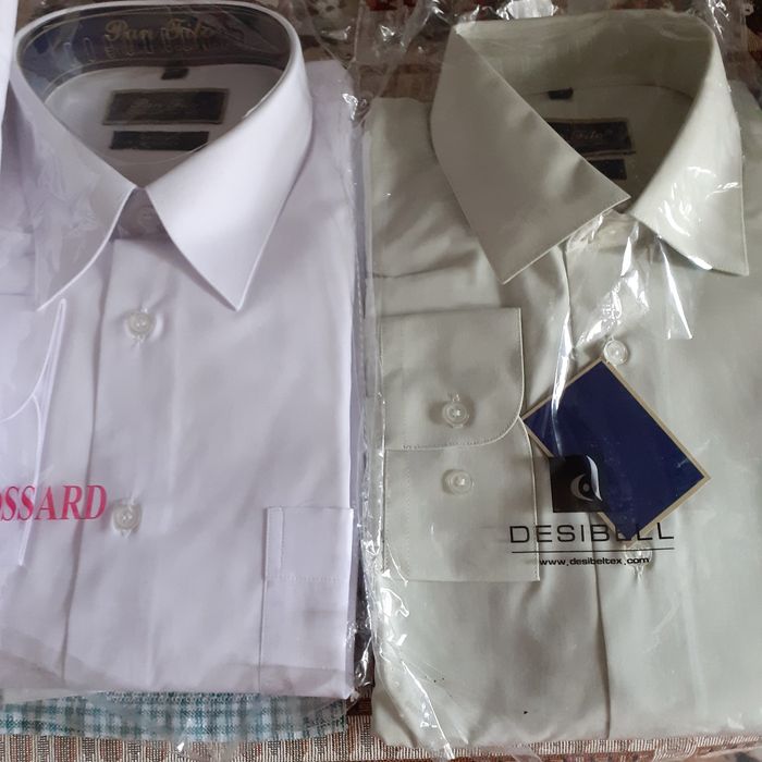 Продам рубашку белую размер по вороту 41 длина 78.5см под руками 118