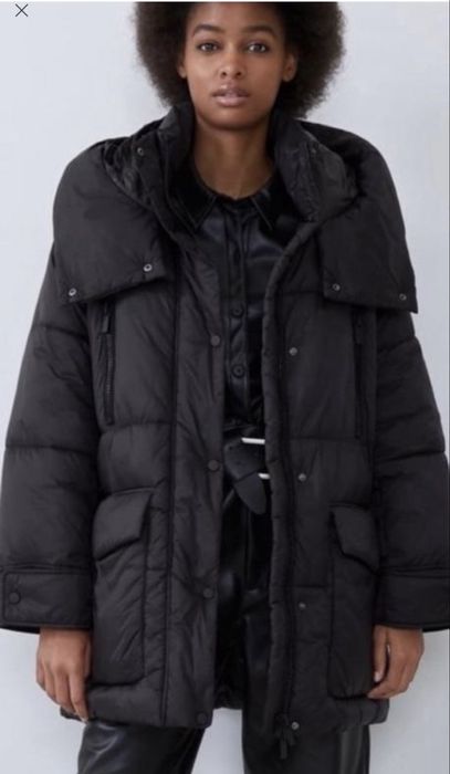 Пухова куртка зара. Пуховик zara. Зимова тепла куртка