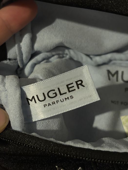 Nerka Mugler czarna z srebrnymi dodatkami