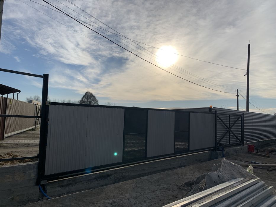 Ворота відкатні під замовлення