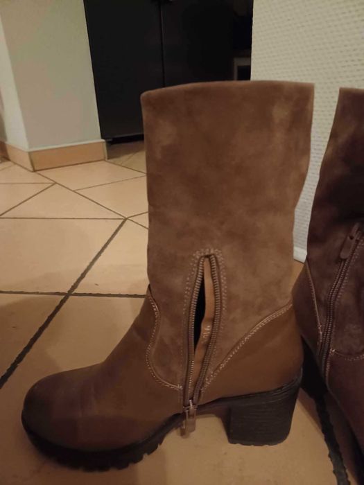 Botki karmelowe rozmiar 38