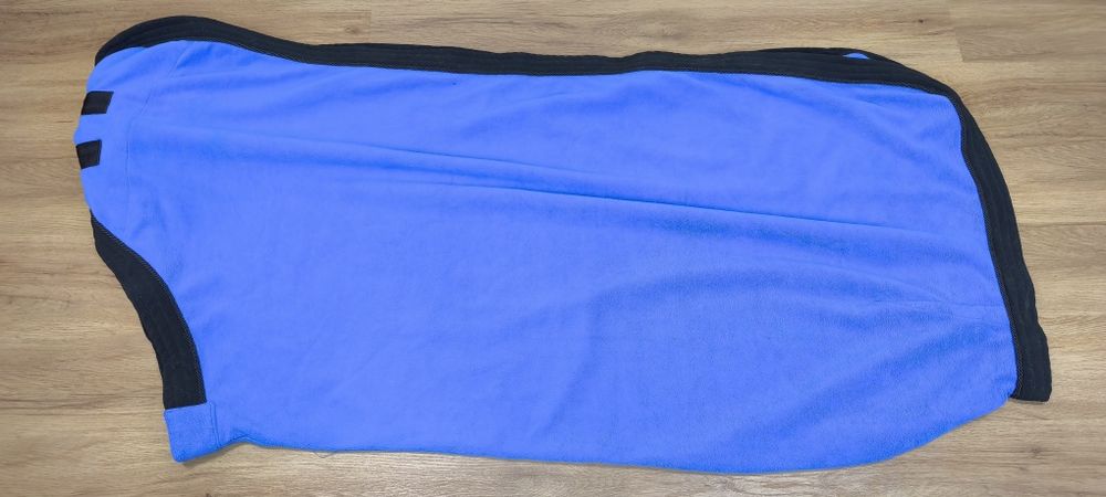 135 cm derka polarowa osuszajaca niebieska