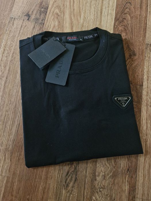 Nowa koszulka męska bawełna tshirt metki prezent czarny  małe logo 2xl xl