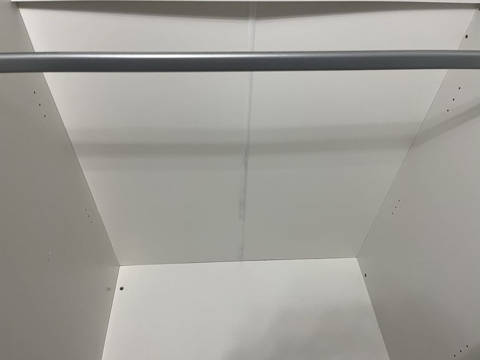 BASTIA Szafa z lustrem biała, 250 cm