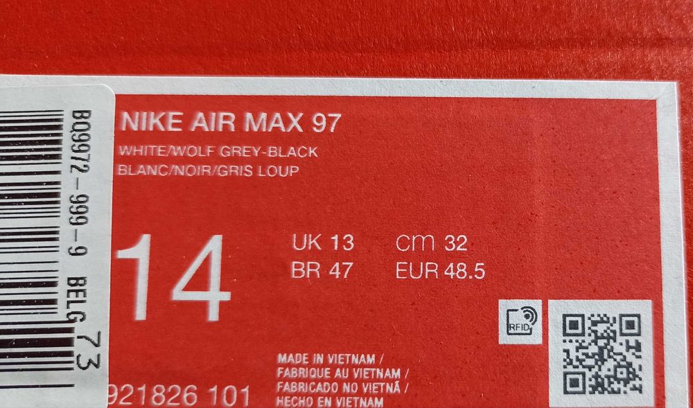 Nike Air Max 97 nowe 48,5