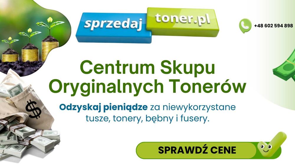 SKUP Pełnych Tonerów Tonery, Toner Hp, Canon OKI Xerox ricoh minolta