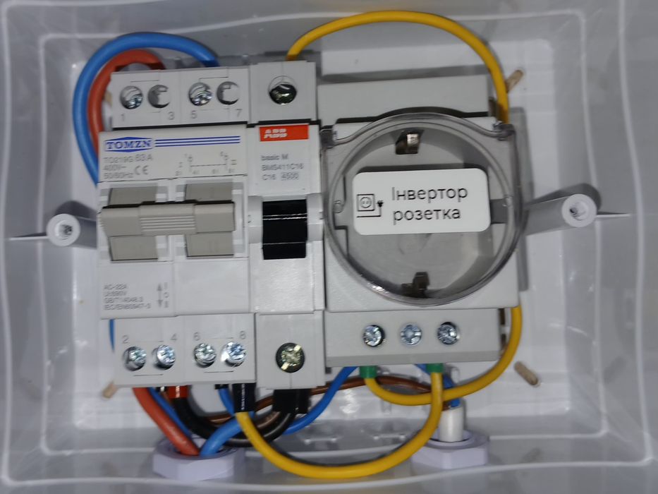 Щит АВР,ввода резерва для інвертора,генератора