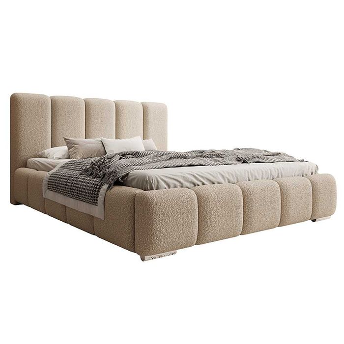 Łóżko tapicerowane BRENDA z pojemnikiem na pościel DARMOWA DOSTAWA