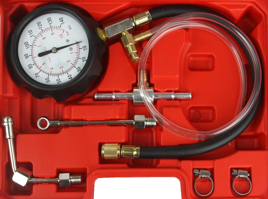 Tester Ciśnienia Oleju Paliwa Uniwersalny  21 elementów Mamometr