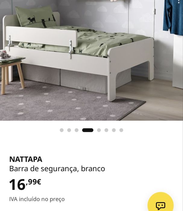 Prateleira Barra de segurança branca