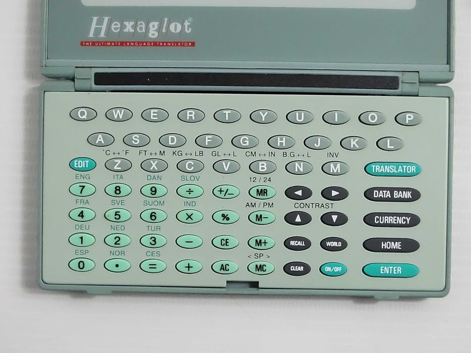 Retro Translator Hexaglot (1991) – Kolekcjonerski, Sprawny