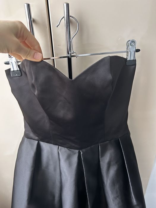 Сукня вечірня з цупкого атласу, корсетна сукня, коктейльна