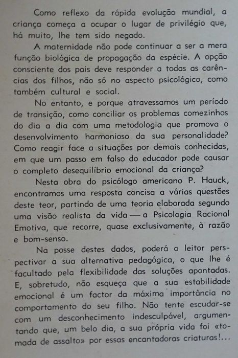 A Educação Racional da Criança de Paul A. Hauck