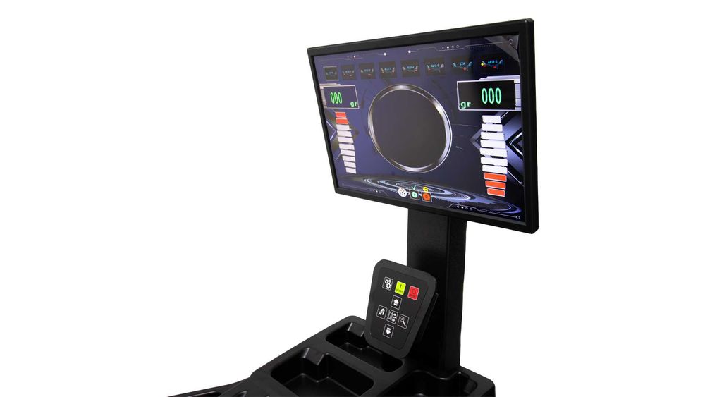 Máquina Calibrar Pneus Automática c/ Laser e Ecrã LCD KROFTOOLS   JR19