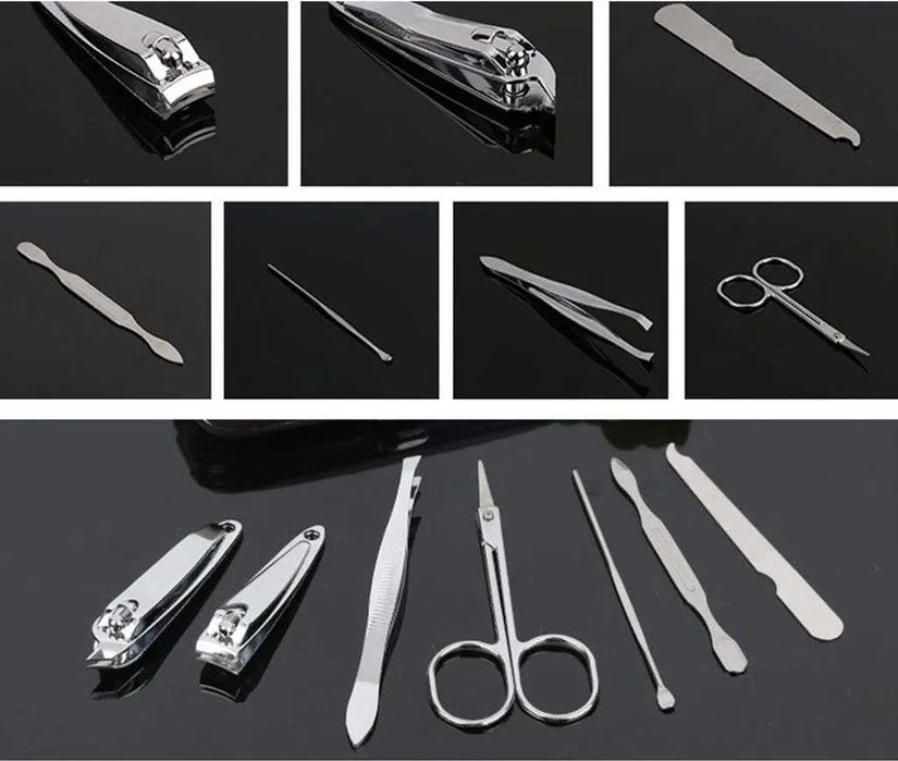 Zestaw do MANICURE  7 w 1. Przybornik do PAZNOKCI Turystyczny PODRÓŻNY