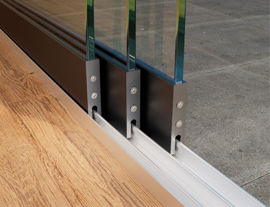 Szklana ściana przesuwna 3 szyby hartowane ESG 10mm na taras OD RĘKI!