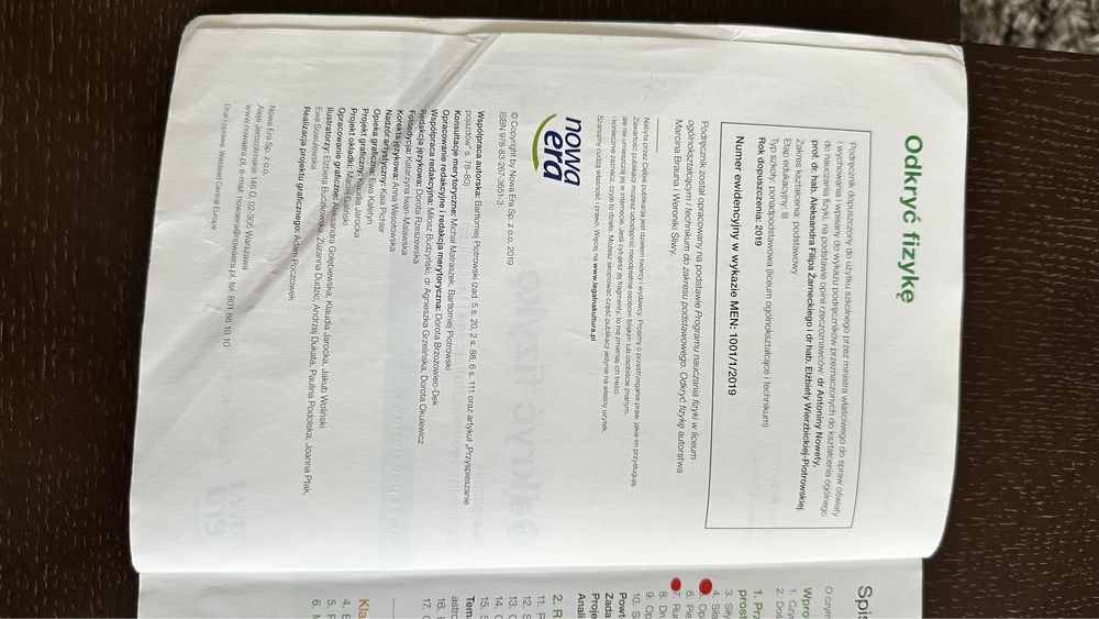 Odkryć fizykę 1. Podręcznik. Zakres podstawowy.