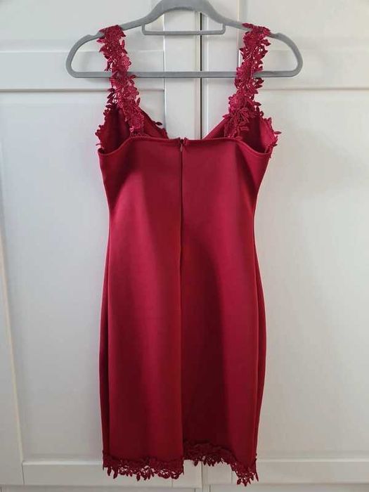 Koszula nocna M - bordowa