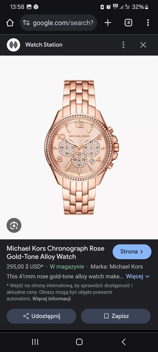 Sprzedam Zegarek Michael Kors MK7251