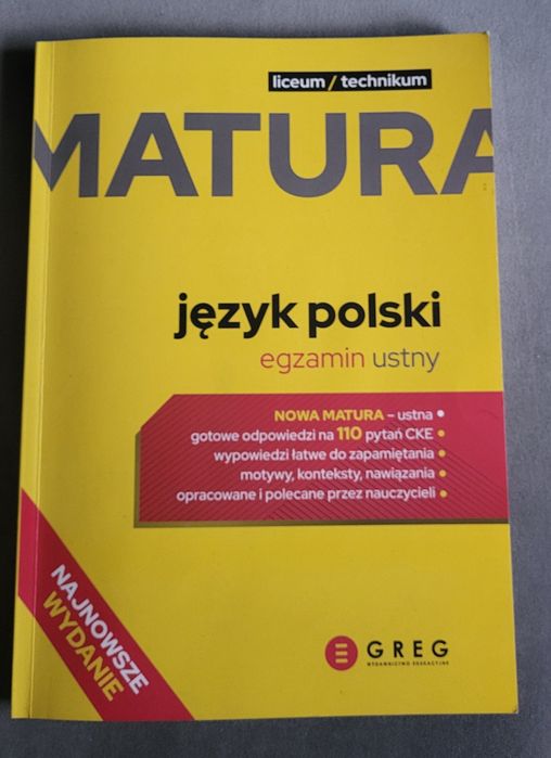 Matura ustna język polski
maturalne. Egzamin ustny. Lice