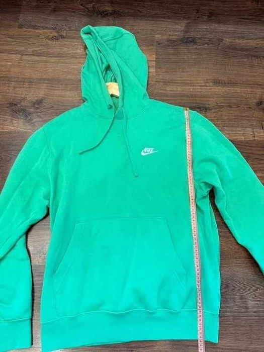 Miętowa bluza męska z kapturem Nike