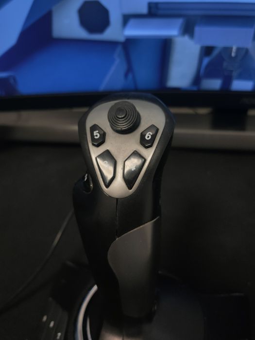 Joystick PC com eixo de velocidade Simulador de voo
