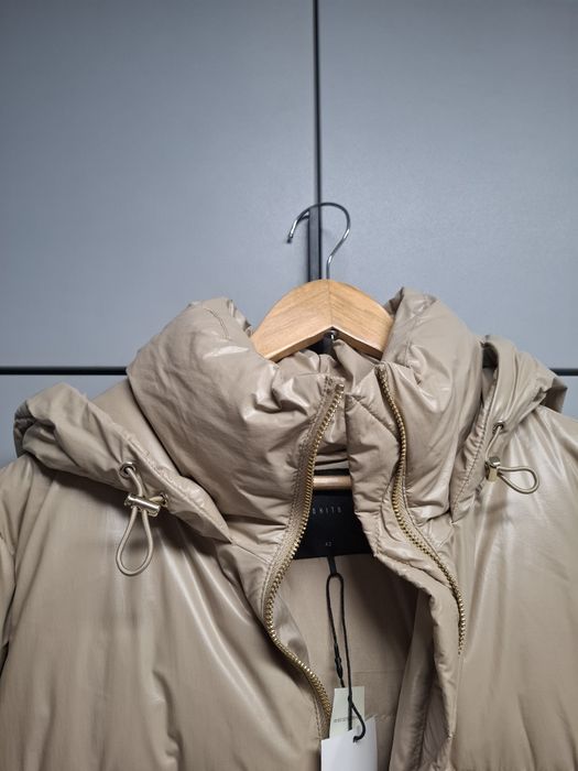 Beżowa kurtka damska na zimę rozmiar XXL