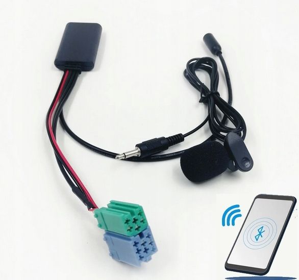 Moduł Bluetooth Aux 6+8Pin Renault + Mikrofon