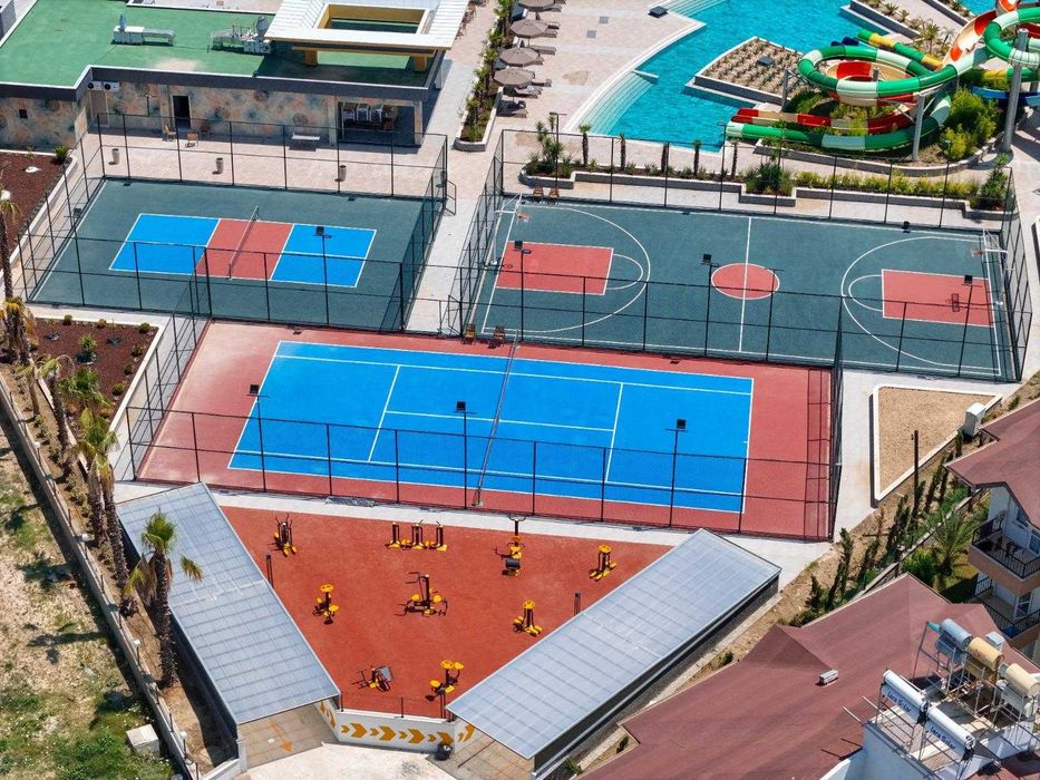 Аренда квартиры 1+1 в новом жилом комплeксe в Тюрклepе, Алaния I 47