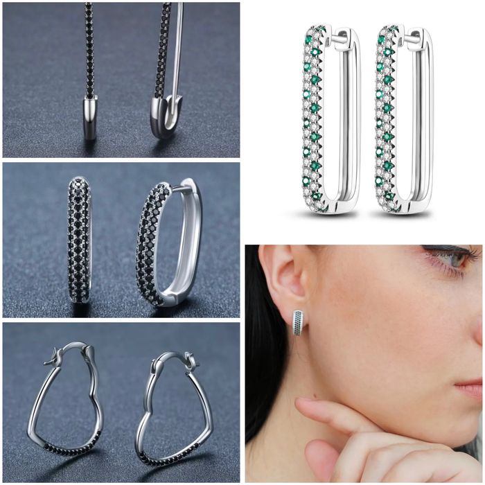 Розпродаж! Серебряные серьги булавки. Срібні сережки вісюльки