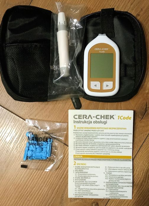 Cera Check 1Code - Nowy Glukometr, nakłuwacz, igły % Darmowa Wysyłka %