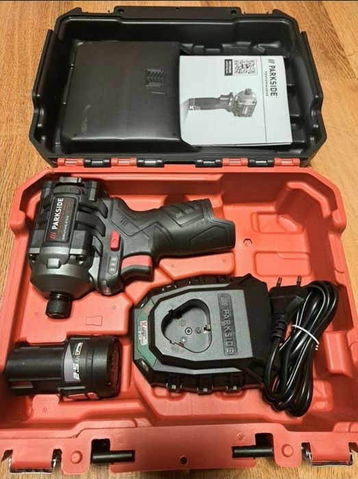 Zakretarka udarowa parkside performance 12v z aku I ładowarką