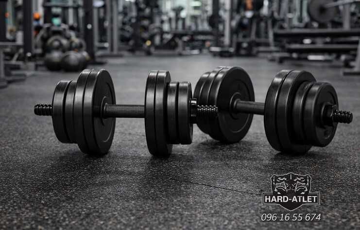 Топ-ціна! Гантелі композитні 2 по 15 кг! Гантели дискові від виробника
