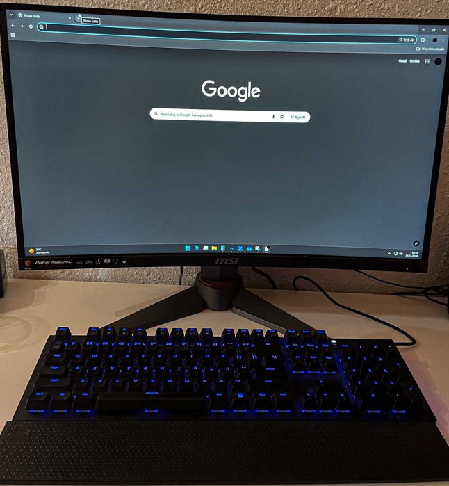Komputer do gier (ZESTAW GAMINGOWY Monitor+PC+Klawiatura+Mysz+Słuchawki) Ryzen 7 5800x / GTX 1660 SUPER / Optix MAG24C / HYPERX CLOUD III