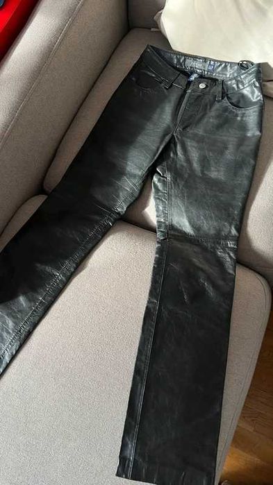 Skórzane spodnie GAP