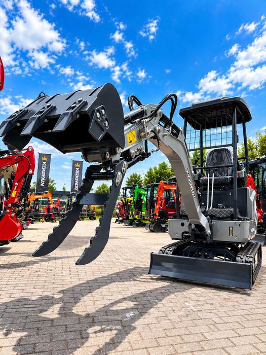 NOWA Minikoparka 1500kg Laidong 3 cylindry S16 VIP16 KCIUK Hydrauliczny Ramię Skrętne 3 łyżki
