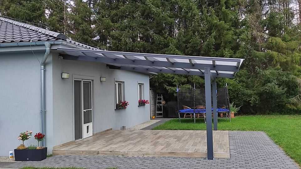 Zadaszenie 500/500 z drewna klejonego warstwowo