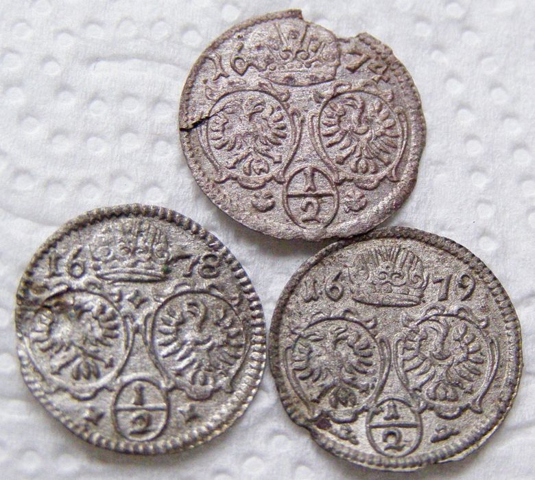 monety srebrne Austro-Węgy ,Śląsk ,krajcary,denar