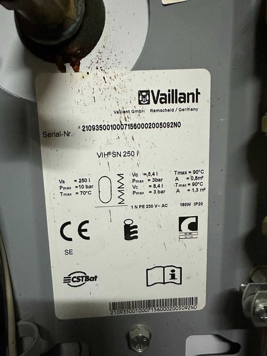 Сонячна геліосистема Vaillant AuroSTEP VIH SN 250 i на запчастини