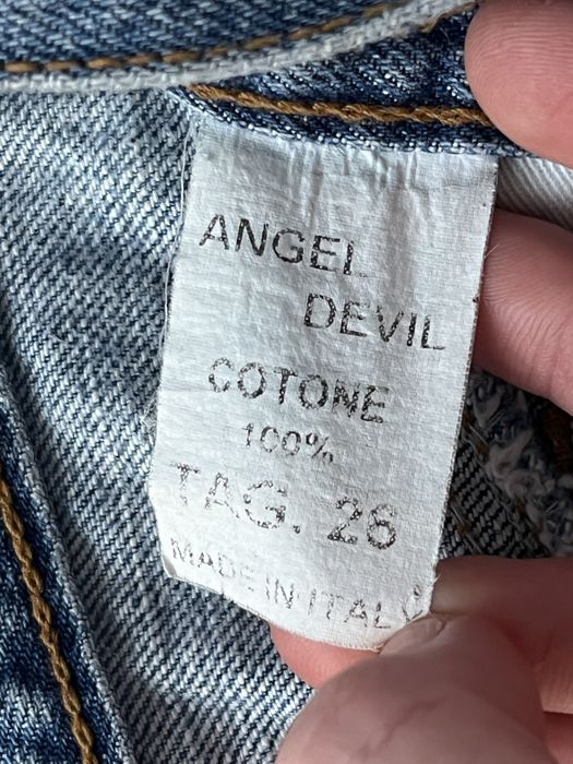 джинсова міні спідниця angel devil y2k