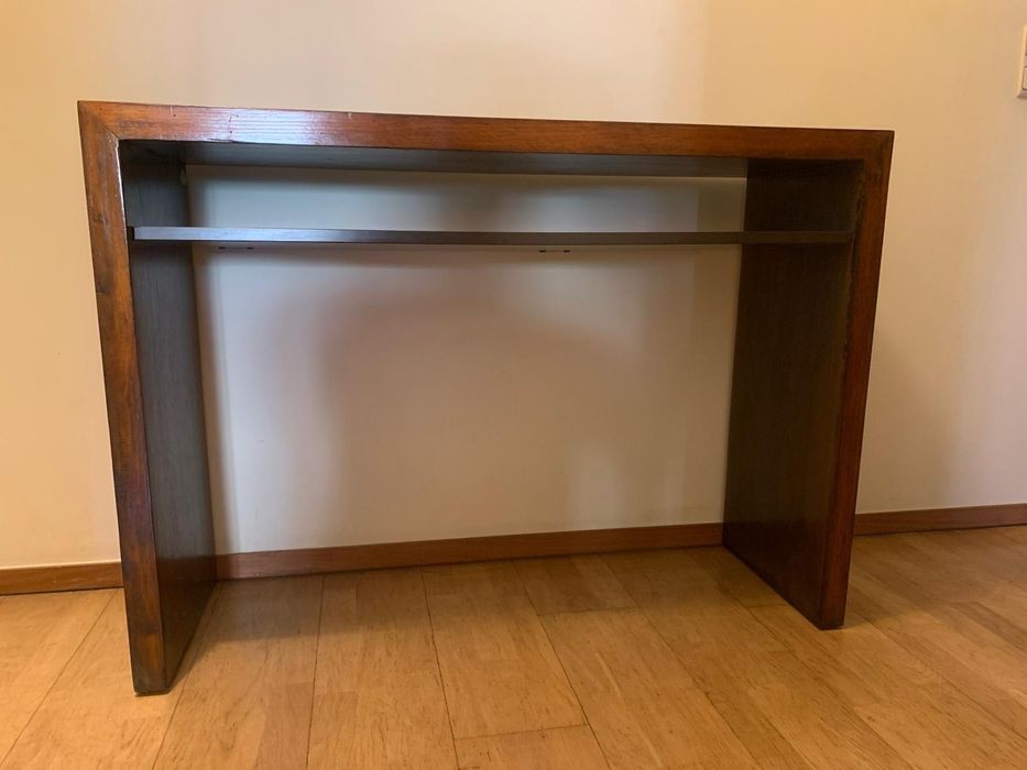 Conjunto Mesa de Centro e Consola em Madeira Exotica