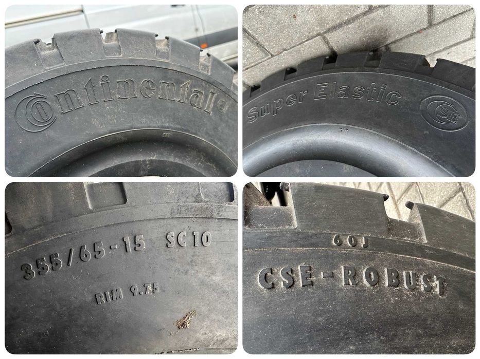 Opona Opony Wózek Widlak Pełne 355/65-15 60J CONTINENTAL SC10 QUICK